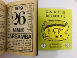 26 Aralık 1979 hediyelik orijinal Fazilet takvim yaprağı (Cin Ali kitabı hediyeli:)