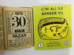 30 Aralık 1979 hediyelik orijinal Fazilet takvim yaprağı (Cin Ali kitabı hediyeli:)