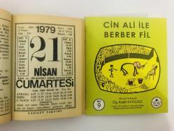 21 Nisan 1979 hediyelik orijinal Fazilet takvim yaprağı (Cin Ali kitabı hediyeli:)