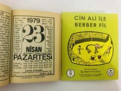 23 Nisan 1979 hediyelik orijinal Fazilet takvim yaprağı (Cin Ali kitabı hediyeli:)