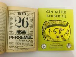 26 Nisan 1979 hediyelik orijinal Fazilet takvim yaprağı (Cin Ali kitabı hediyeli:)