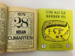 28 Nisan 1979 hediyelik orijinal Fazilet takvim yaprağı (Cin Ali kitabı hediyeli:)