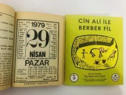 29 Nisan 1979 hediyelik orijinal Fazilet takvim yaprağı (Cin Ali kitabı hediyeli:)