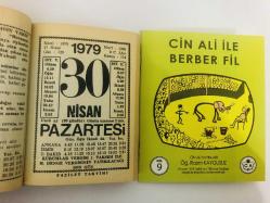 30 Nisan 1979 hediyelik orijinal Fazilet takvim yaprağı (Cin Ali kitabı hediyeli:)
