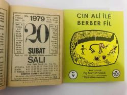 20 Şubat 1979 hediyelik orijinal Fazilet takvim yaprağı (Cin Ali kitabı hediyeli:)
