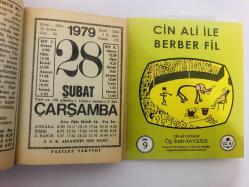 28 Şubat 1979 hediyelik orijinal Fazilet takvim yaprağı (Cin Ali kitabı hediyeli:)