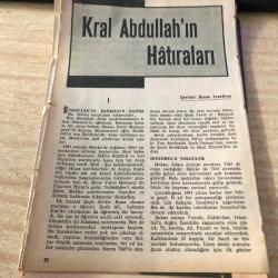 Efemera - Kral Abdullah'ın hatıraları 1. bölüm haber sayfası 15*10 ebat - kitantik - kitaLog