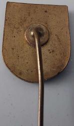 ESKİ DÖNEM HARP AKADEMİLERİ ORJİNAL KIRMIZI MİNELİ ALTIN SIVAMA YAKA ROZETİ HH1A1R PEK ÇIKMAZ