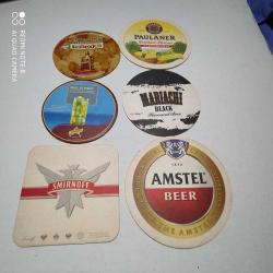 ALTI ADET ESKİ DEĞİŞİK KARTON BARDAK ALTI---9