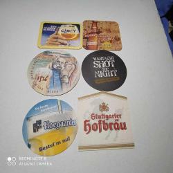 ALTI ADET ESKİ DEĞİŞİK KARTON BARDAK ALTI---10