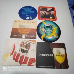 ALTI ADET ESKİ DEĞİŞİK KARTON BARDAK ALTI---16