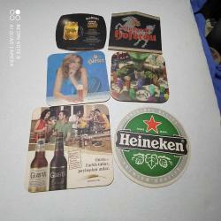 ALTI ADET ESKİ DEĞİŞİK KARTON BARDAK ALTI---17