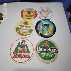 ALTI ADET ESKİ DEĞİŞİK KARTON BARDAK ALTI---18