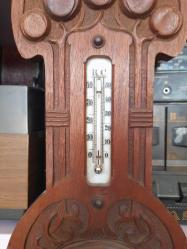 ALMAN MALI BAROMETRE AHŞAP EL OYMA