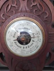 ALMAN MALI BAROMETRE AHŞAP EL OYMA