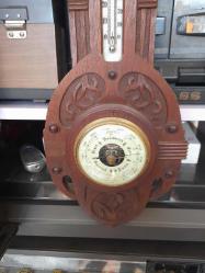 ALMAN MALI BAROMETRE AHŞAP EL OYMA