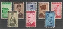 1939 ATATÜRK ÜN ÖLÜMÜNÜN 1. YILI DAMGASIZ SERİ