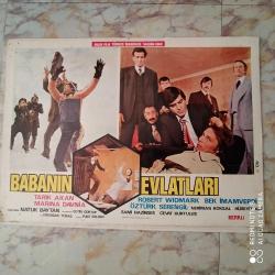 SE3----SİNEMA LOBİ AFİŞİ--BABANIN EVLATLARI FİLMİ KÜÇÜK BOY AFİŞ-TARIK AKAN