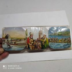 ESKİ İSTANBUL TEMALI ALTI ADET BARDAK ALTI