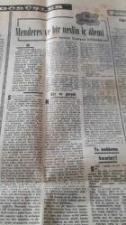 3 MAYIS 1965 CUMHURİYET GAZETESİ manşet sayfası . Boğaz köprüsü konusu tartışıldı. Ankarada gecekondu yapımı hızlandı. Abd.  Kalp nakli yapıldı. Hükümetin irticaı kullanmamasını istiyorum