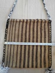 VİNTAGE EL DOKUMA KİLİM ÇANTA YÖRESEL ÇANTA OMUZ ÇANTASI