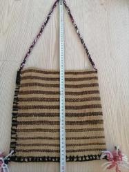 VİNTAGE EL DOKUMA KİLİM ÇANTA YÖRESEL ÇANTA OMUZ ÇANTASI