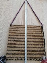 VİNTAGE EL DOKUMA KİLİM ÇANTA YÖRESEL ÇANTA OMUZ ÇANTASI
