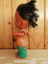 VİNTAGE BİSERKA ZAGREP ART 195 DAMGALI ESMER BEBEK ETLİ PLASTİK BEBEK