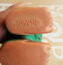 VİNTAGE BİSERKA ZAGREP ART 195 DAMGALI ESMER BEBEK ETLİ PLASTİK BEBEK