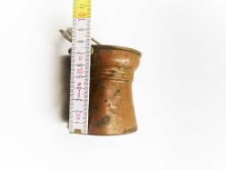 Antika - Sanat Taciri- Eskilerden Minik Bakır Bakraç Kova Pirinç Saplı Vitrin Süsü Helke no 23 - kitantik - kitaLog