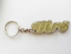 Mrs Yazılı Anahtarlık Metal Anahtarlık Bayan Yazılı İngilizce Anahtarlık