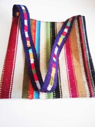 Antika - Antika Çanta Orjinal El Dokuma Kilim Omuz Çantası Yöresel Eski Saten Kumaş Kaplı Askılı Çanta no 6 - kitantik - kitaLog