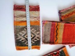 Antika Çanta El Dokuma Kilimden Para Çantası Yöresel Eski Saten Kumaş Kaplı