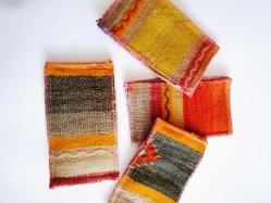 Antika Çanta El Dokuma Kilimden Para Çantası Yöresel Eski Saten Kumaş Kaplı