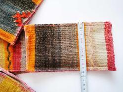 Antika Çanta El Dokuma Kilimden Para Çantası Yöresel Eski Saten Kumaş Kaplı