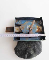 Antika El Yapımı Anahtarlı Demir Kapı Kilidi -- Eski Tip Kilit - Köy Kapısı Kilit