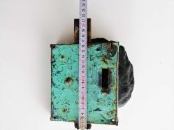 Antika El Yapımı Anahtarlı Demir Kapı Kilidi -- Eski Tip Kilit - Köy Kapısı Kilit