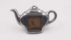 Dökme Alüminyum Fotoğraf Resim Çerçevesi Çaydanlık Şeklinde Minik Çerçeve Otantik Yöresel