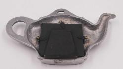 Dökme Alüminyum Fotoğraf Resim Çerçevesi Çaydanlık Şeklinde Minik Çerçeve Otantik Yöresel