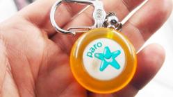 Sanat Taciri-- Antika Paro Puan Mika Anahtarlık - Koleksiyonluk Turuncu