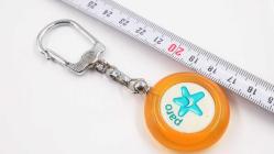 Sanat Taciri-- Antika Paro Puan Mika Anahtarlık - Koleksiyonluk Turuncu