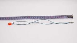 Sanat Taciri- El Yapımı El İş Eskilerden Cam Nazar Boncuklu Kolye - Bileklik - Takı Turuncu