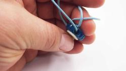 Sanat Taciri- El Yapımı El İş Eskilerden Cam Nazar Boncuklu Kolye - Bileklik - Takı sarı11