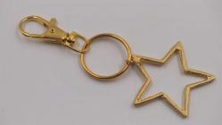 Sanat Taciri- Altın Sarısı Renkte Yıldız Metal Anahtarlık