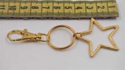 Sanat Taciri- Altın Sarısı Renkte Yıldız Metal Anahtarlık