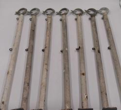 1 Adet Ay yıldız Başlıklı Eskort Demiri - Türk Bayrağı - Metal Özel Yapım Demir