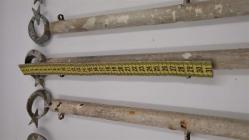 1 Adet Ay yıldız Başlıklı Eskort Demiri - Türk Bayrağı - Metal Özel Yapım Demir