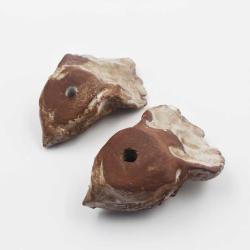 Antika El Yapımı 2 Adet Kuş Biblosu -- Sanatsal Kuş Bibloları