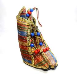 Bot - Çizme Şeklinde Nazarlık -- Duvara Asmalı Çarık Şeklinde Nazarlık - Duvar Süsü