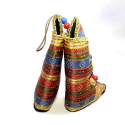 Bot - Çizme Şeklinde Nazarlık -- Duvara Asmalı Çarık Şeklinde Nazarlık - Duvar Süsü